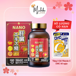 Viên uống hỗ trợ giải độc gan Nichiei Bussan Nano Liver Extract Sperm EX Nhật Bản 330 viên