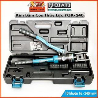 Kềm bấm đầu cos thủy lực papa tools qiati yqk-240 - phạm vi ép 16-240mm2 - hàng xuất khẩu châu âu