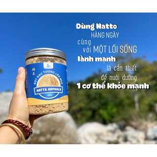 Bột đậu tương lên men Natto Anphaco. Hộp 250g. Phòng ngừa đột quỵ, dồi dào vitamin K2, giảm mỡ máu,... Holla Store.