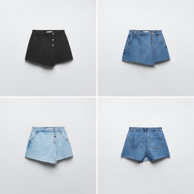 Quần short giả váy jean Zara nữ