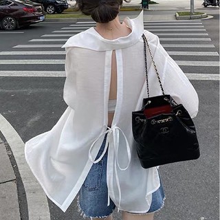 Áo sơ mi nữ mỏng khoác ngoài