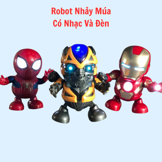 Robot nhảy múa rô bốt nhảy ngộ nghĩnh phát nhạc vui nhộn đèn sáng lấp lánh cao cấp chất liệu siêu bền