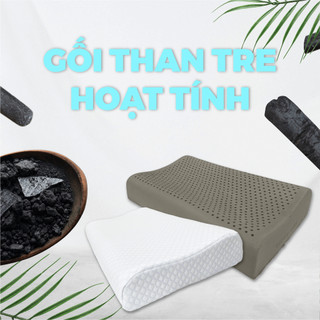 Gối Cao su thiên nhiên NIN House than tre hoạt tính kích thước 60x40x10/12cm