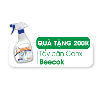 Chai xịt tẩy cặn canxi inox, vách kính, vòi sen BEECOK hương chanh