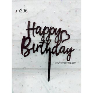 mika chữ happy birthday tim( set 10 cái)