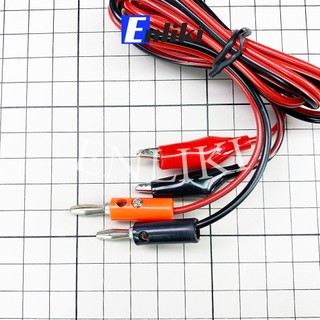 Cáp 2 đầu Kẹp Cá Sấu - Jack Bắp Chuối, Dài 80cm