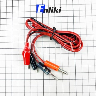 Cáp 2 đầu Kẹp Cá Sấu - Jack Bắp Chuối, Dài 80cm