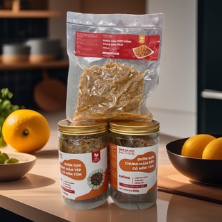 1KG Sườn sụn non chưng mắm tép có nõn tôm