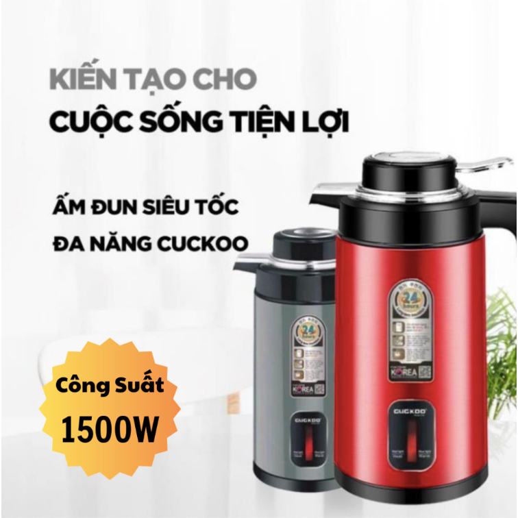 [BH12T] Ấm Siêu Tốc CUCKOO ST21 2In1, Ấm Đun Nước Kèm Bình Giữ Nhiệt