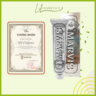 Kem đánh răng làm sạch mảng bám, trắng răng vị bạc hà Marvis Whitening Mint 85ml