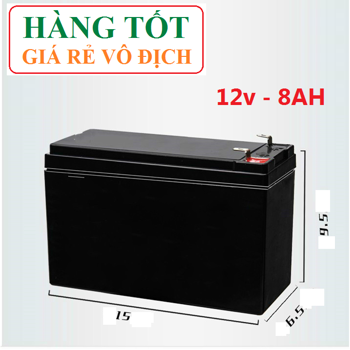 BÌNH ẮC QUY KHÔ 6v-12v CHUYÊN THAY THẾ ĐÈN VÀ QUẠT SẠC, XE ĐIỆN TRẺ EM