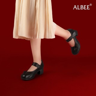 [HCM] Giày Bít Cao Gót Albee HD0230TQ ( Màu Đen - Nâu )