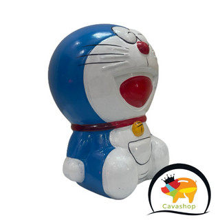 Ống tiết kiệm doraemon bóng - heo đất tiết kiệm hình doraemon - lợn đất đô rê mon bóng
