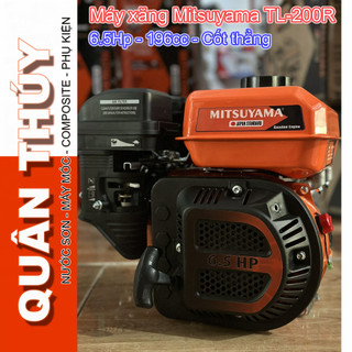 Máy nổ - máy xăng, động cơ xăng 6.5hp mitsuyama - chính hãng - cốt thẳng 196cc