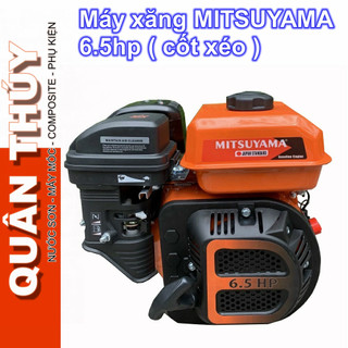 Máy nổ - máy xăng, động cơ xăng 6.5hp mitsuyama - chính hãng - cốt xéo 196cc