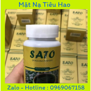 Tảo xoắn sato cấy trắng da hộp 100g