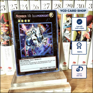 Thẻ bài yugioh chính hãng Number 10: Illumiknight – Secret Rare