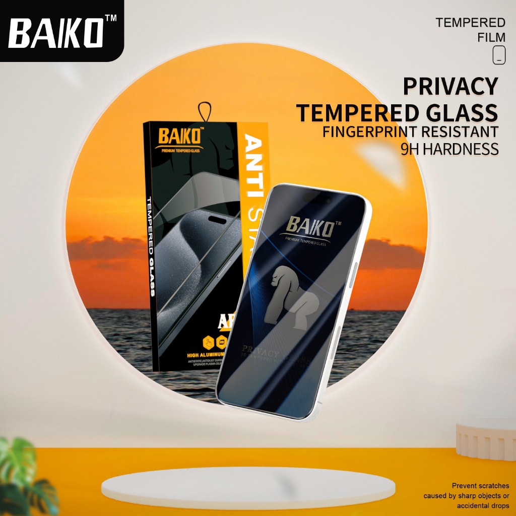 [CHỐNG NHÌN TRỘM] Kính cường lực KINGKONG BAIKO độ cứng 9H siêu mượt siêu bền iphone 17 16 15 14 13 12 11 7 8 Plus Xr X | BigBuy360 - bigbuy360.vn