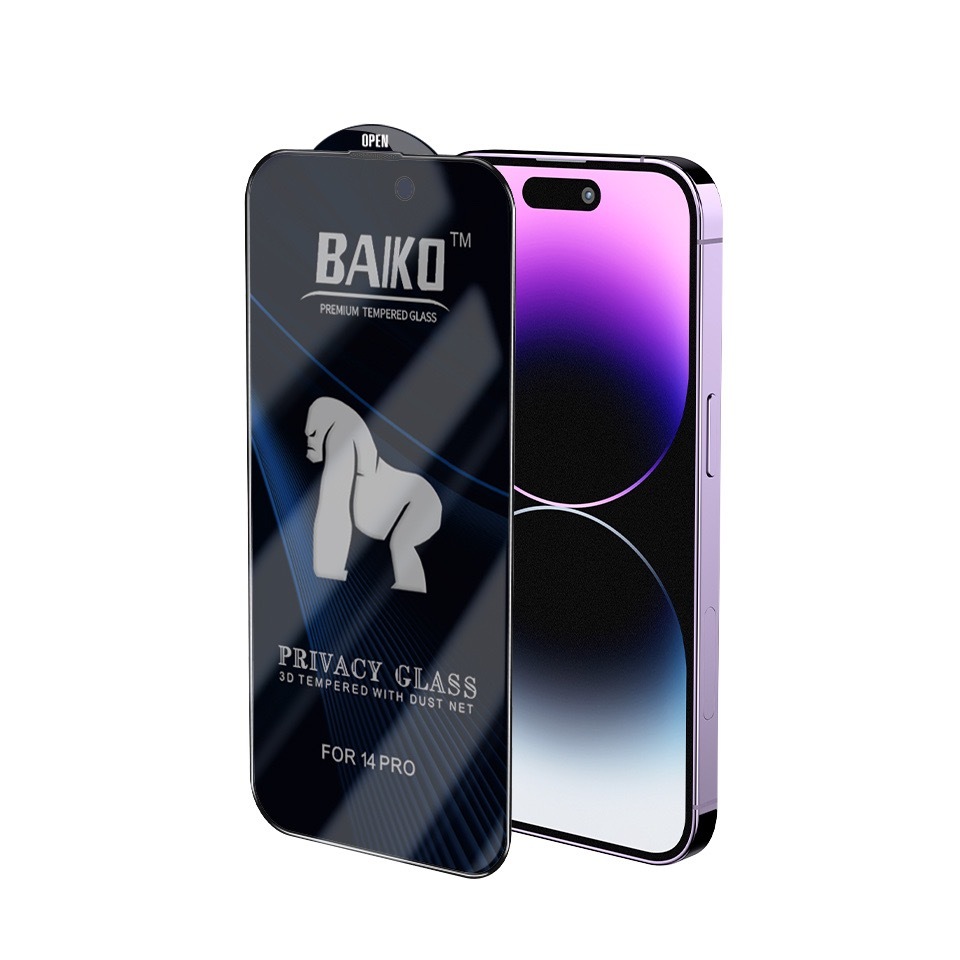 [CHỐNG NHÌN TRỘM] Kính cường lực KINGKONG BAIKO độ cứng 9H siêu mượt siêu bền iphone 17 16 15 14 13 12 11 7 8 Plus Xr X | BigBuy360 - bigbuy360.vn