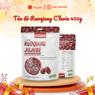 Táo đỏ, hồng táo khô Ruoqiang hữu cơ C'LaVie 450g dùng chưng yến, pha trà