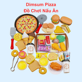 Bộ nấu ăn cho bé đồ chơi nấu ăn DIMSUM đa dạng chi tiết giúp bé phát triển kỹ năng tương tác với người thân