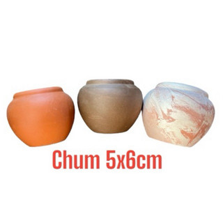 Chậu đất nung chum mini 5x6cm