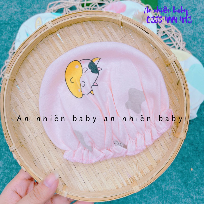 Nón bèo cho bé 3-6kg màu ngẫu nhiên