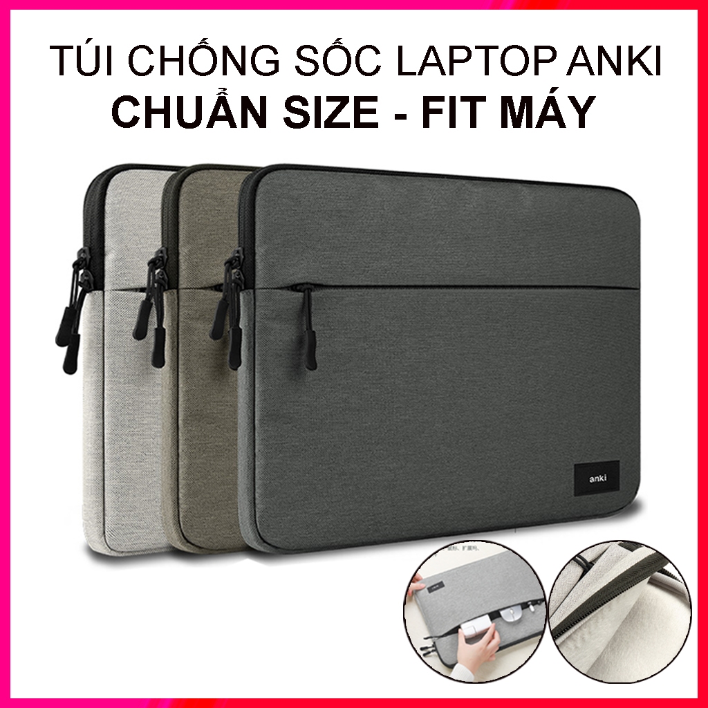 Túi Chống Sốc Laptop ANKI Chống Nước, Túi Đựng Laptop 15.6inch 13 inch 14inch 15 inch Đựng Macbook Air, Ipad, Máy Tính