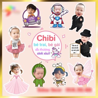 Chibi sinh nhật cho bé trai,bé gái