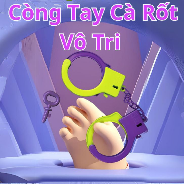 Đồ Chơi Còng Tay số 8 Cà Rốt Vô Tri Trọng Lực Giảm Stress Dao Súng Cà Rốt Vô Tri M1911 in 3D Hot Tre