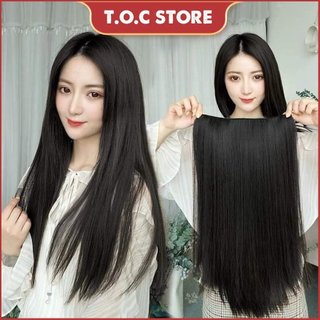 Tóc giả kẹp dải thẳng, tóc kẹp thẳng cao cấp