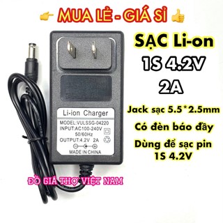 [ĐGTVN] Sạc 1S 4.2V 2A có đèn báo đầy (TV)