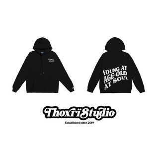 Áo hoodie unisex in chữ young hàng chính hãng chất nỉ bông cao cấp
