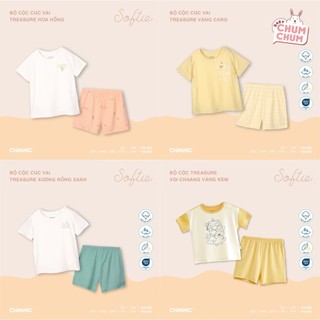 Bộ quần áo cộc cúc vai treasure chaang ss24