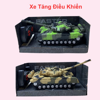 Xe tăng điều khiển từ xa mô hình xe tăng điều khiển chạy siêu tốc dài 27cm thiết kế thực tế (AKX527)