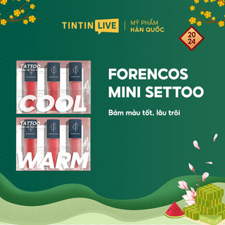 Son kem lì FORENCOS MINI SETTOO 3 cây Hàn Quốc