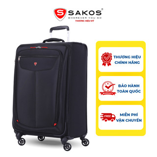 Vali Kéo Vải Du Lịch SAKOS WINNER 7 - Size L (28inch)/ Ký Gửi (Đại) - Khóa TSA - Chống Thấm, Trượt Nước