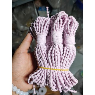 1 met dây thun mềm 2.5mm làm dây cột tóc (kiểu hạt đậu sọc)