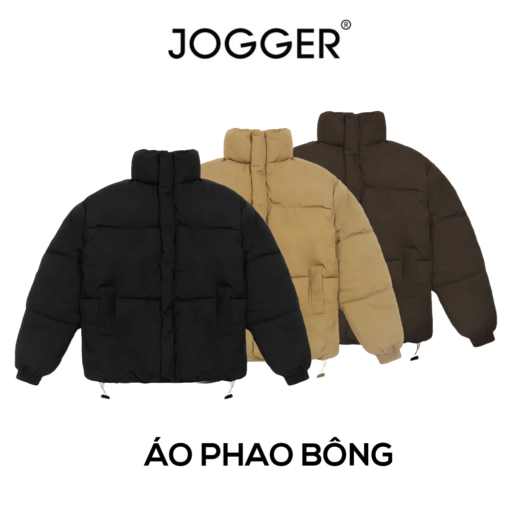 Áo Phao JOGGER Bông Nhồi Trượt Nước Unisex Nam Nữ
