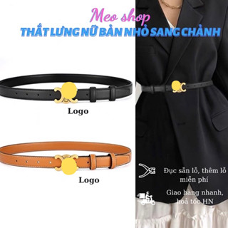 Thắt lưng bản nhỏ nữ thắt lưng váy áo 1.8cm mặt đồng chữ C sang chảnh TL029 - Dây nịt nữ hotgirl nhỏ xinh Meo shop