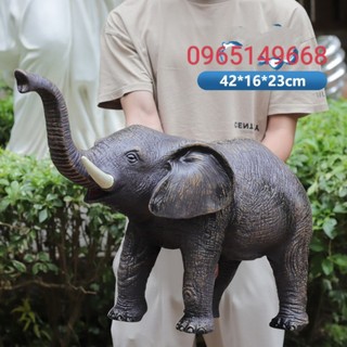 Đồ chơi mô phỏng thế giới động vật hoang dã mô hình con Voi size To đồ chơi vườn thú
