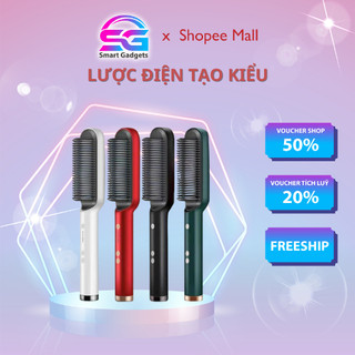 Lược điện chải tóc Smart Gadgets làm thẳng tóc điều chỉnh nhiệt độ sử dụng chải thẳng tóc phù hợp mọi loại tóc