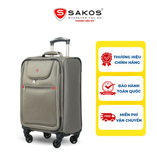 Vali Kéo Vải Du Lịch SAKOS CHAMPION 5 - Size S (20inch)/ Xách Tay (Cabin) - Khóa TSA - Chống Thấm, Trượt Nước