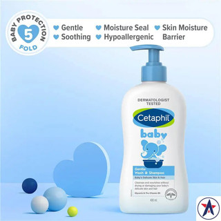 Sữa tắm & gội cetaphil baby dịu nhẹ - 399ml