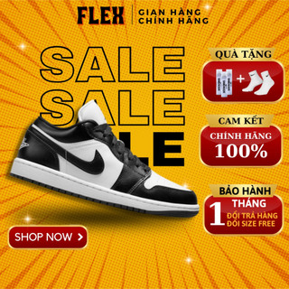 Giày nike jordan 1 low panda dc0774-101 chính hãng cổ thấp, jordan panda authentic flex shop