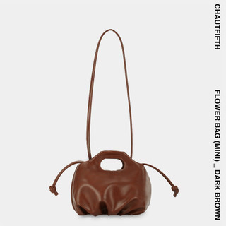 Túi xách mini flower màu nâu đậm - chautfifth