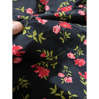 50cm x 1m5 vải lụa mango hoa mềm đẹp (G7)(S23)