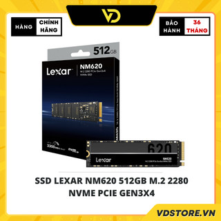 Ổ cứng ssd lexar nm620 512gb m.2 2280 nvme pcie gen3x4 - hàng chính hãng