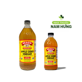 Giấm táo hữu cơ Bragg - Apple cider vinegar organic Bragg 473ml & 946ml