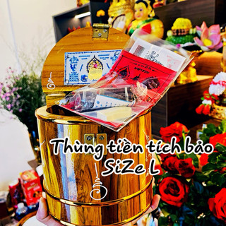 Thùng gỗ tích bảo size L